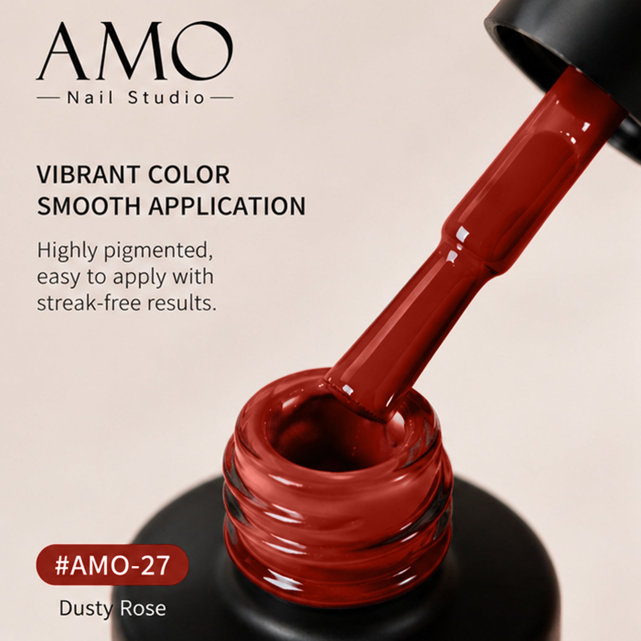 AMO NAIL STUDIO Solid Color Gel Nail Polish