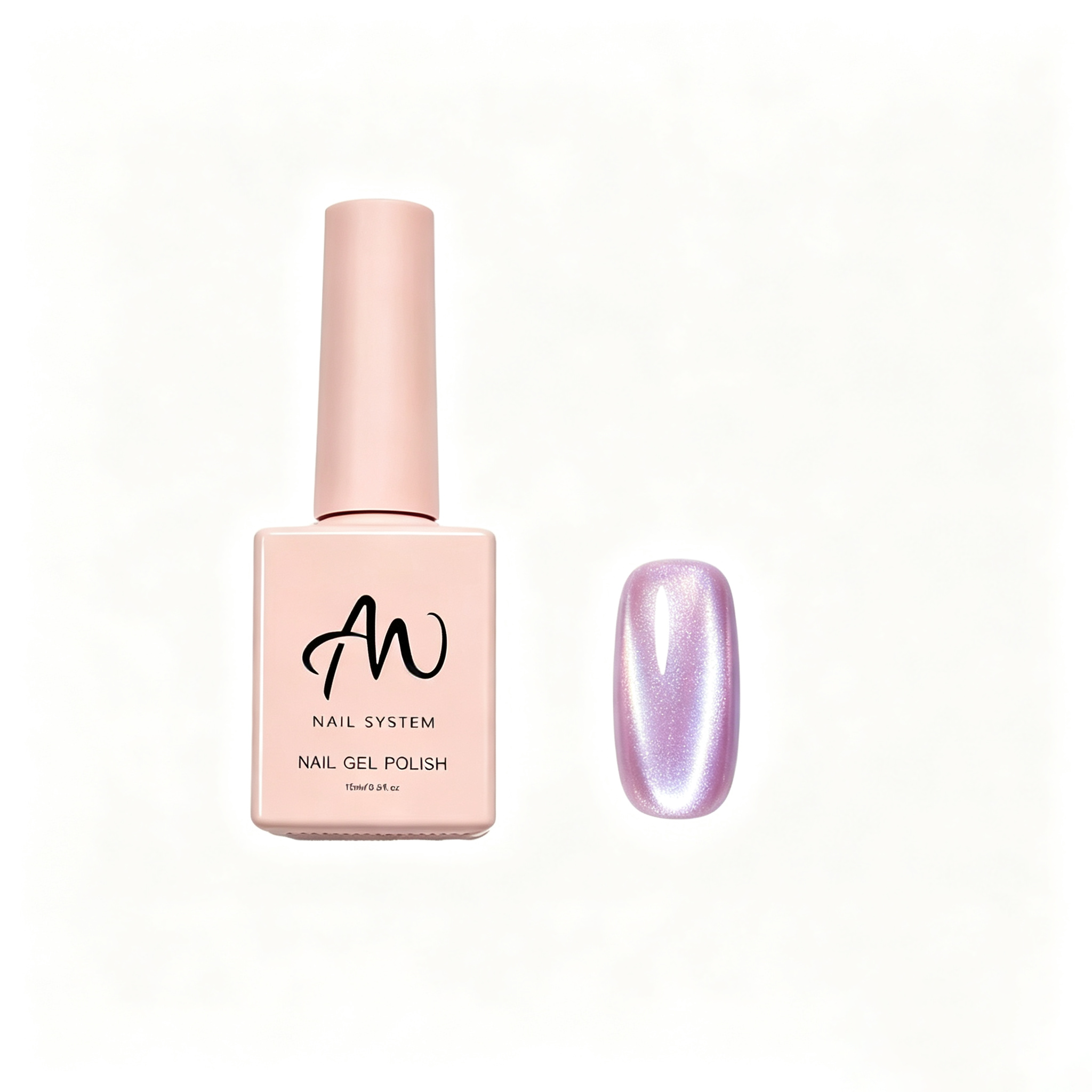 AMO Cat Eye Magnetic UV Gel Polish | Purple Color Shimmer Glossy Nail Art Gel for Salon & Home Use