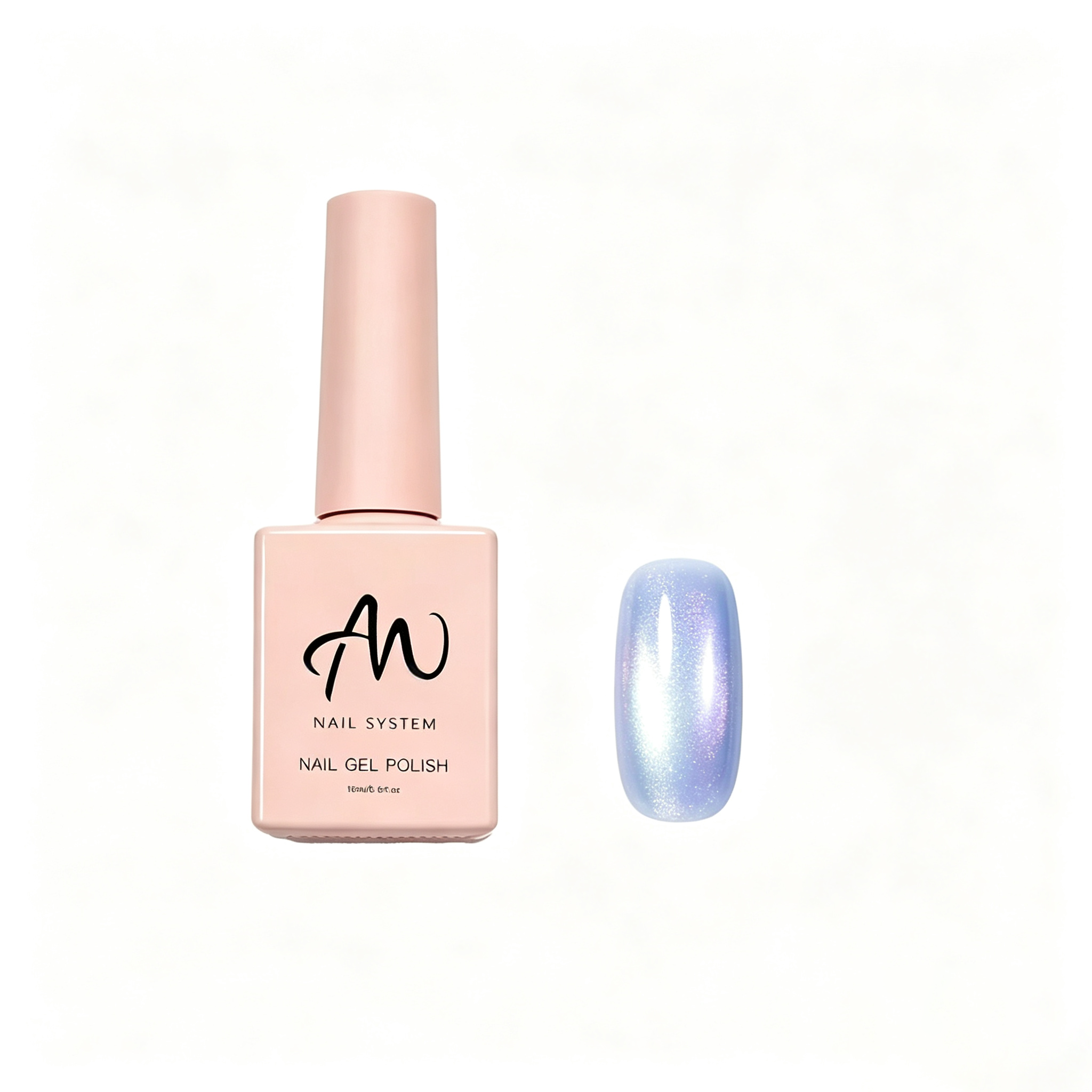 AMO Cat Eye Magnetic UV Gel Polish | Ice Blue Silver Color Shimmer Glossy Nail Art Gel for Salon & Home Use