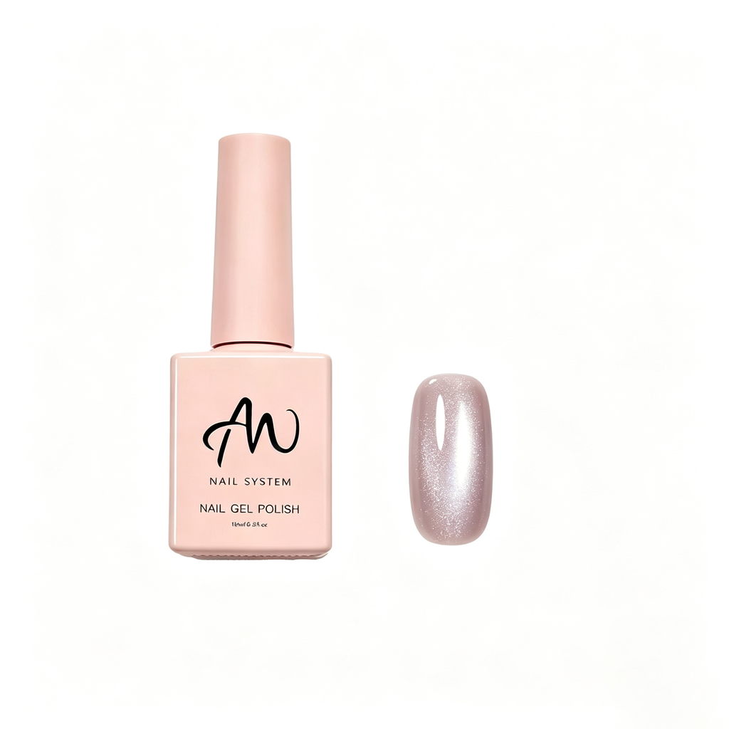 AMO Cat Eye Magnetic UV Gel Polish |Grey-purple Color Shimmer Glossy Nail Art Gel for Salon & Home Use