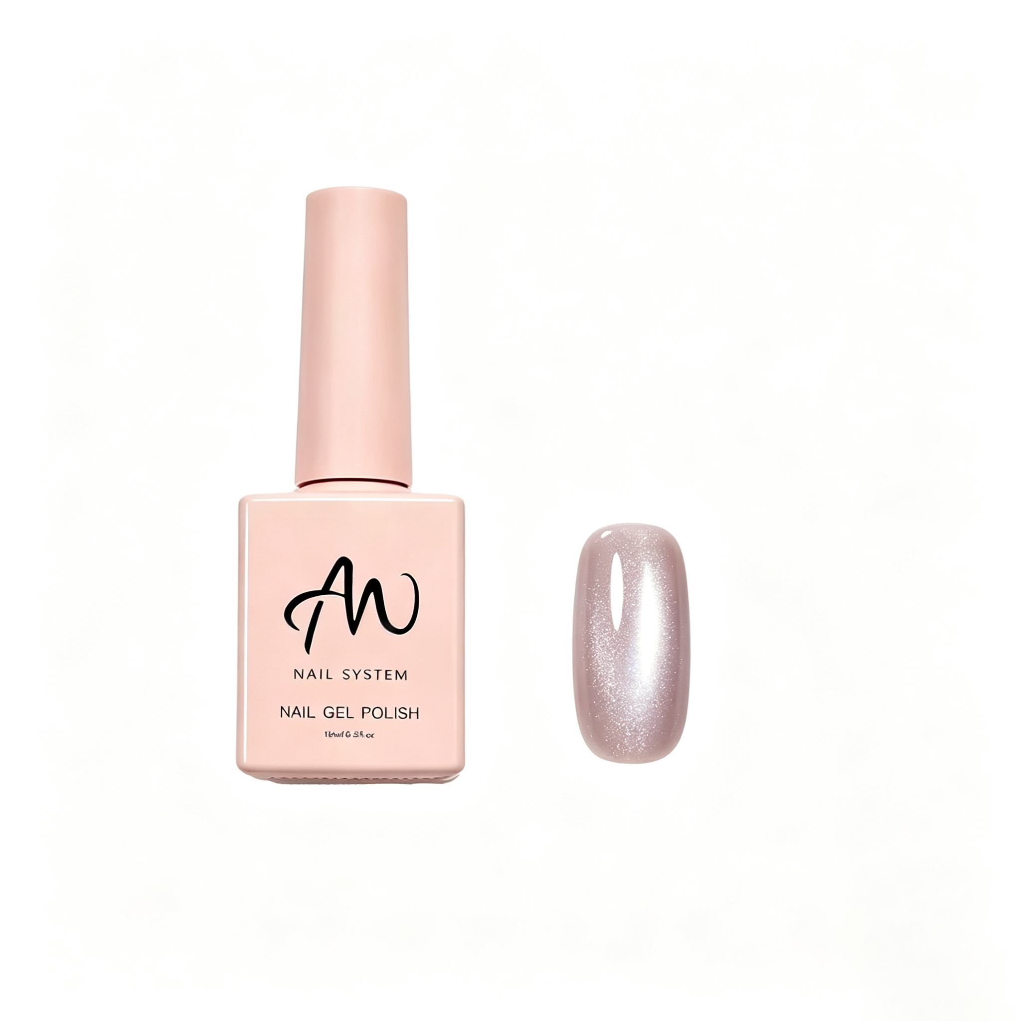 AMO Cat Eye Magnetic UV Gel Polish |Grey-purple Color Shimmer Glossy Nail Art Gel for Salon & Home Use
