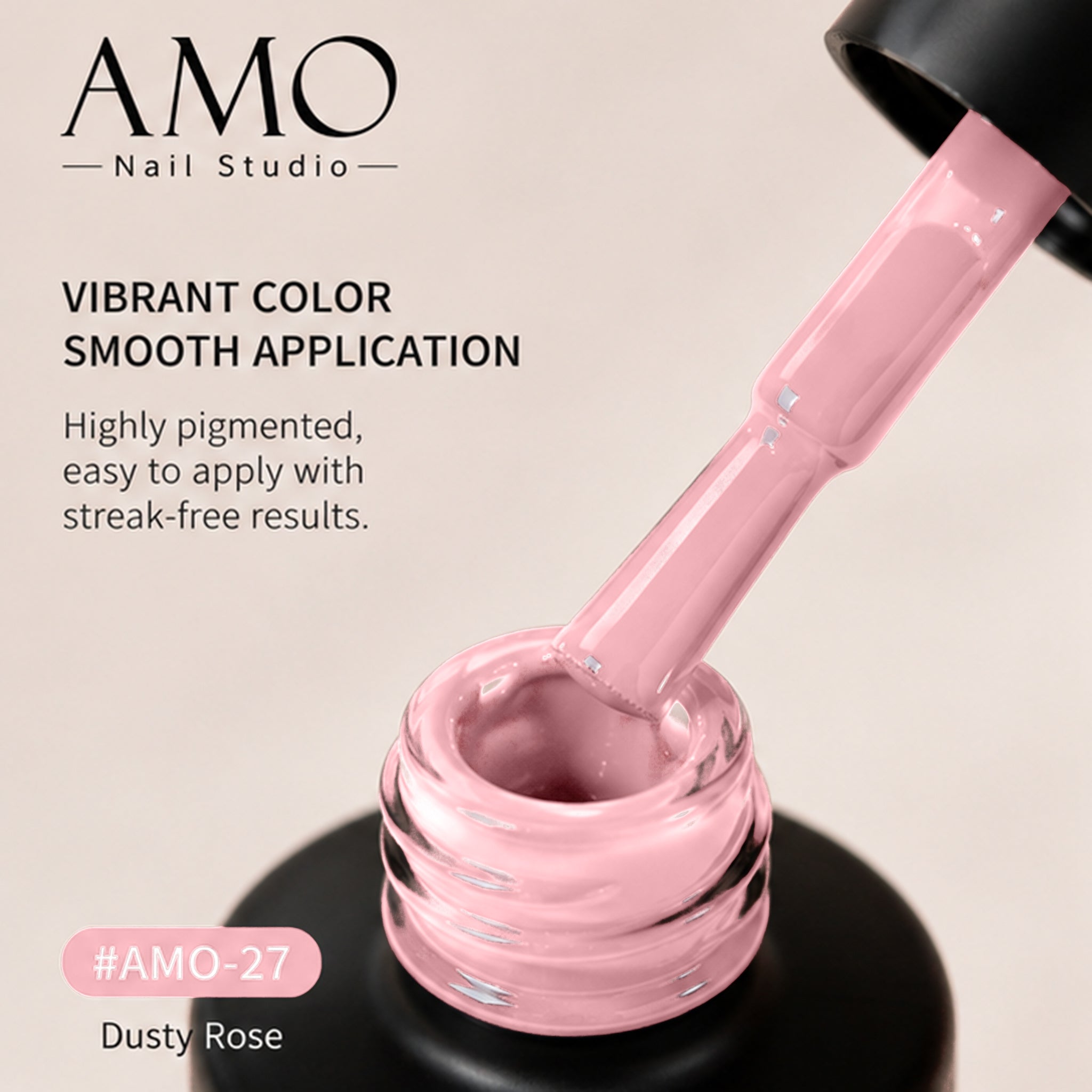AMO NAIL STUDIO Solid Color Gel Nail Polish