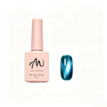 AMO Cat Eye Magnetic UV Gel Polish |Blue Shimmer Glossy Nail Art Gel for Salon & Home Use
