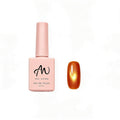 AMO Cat Eye Magnetic UV Gel Polish | Orange Color Shimmer Glossy Nail Art Gel for Salon & Home Use