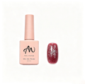 AMO NAIL STUDIO Crushed Diamond Glitter Gel Nail Polish- Red Color