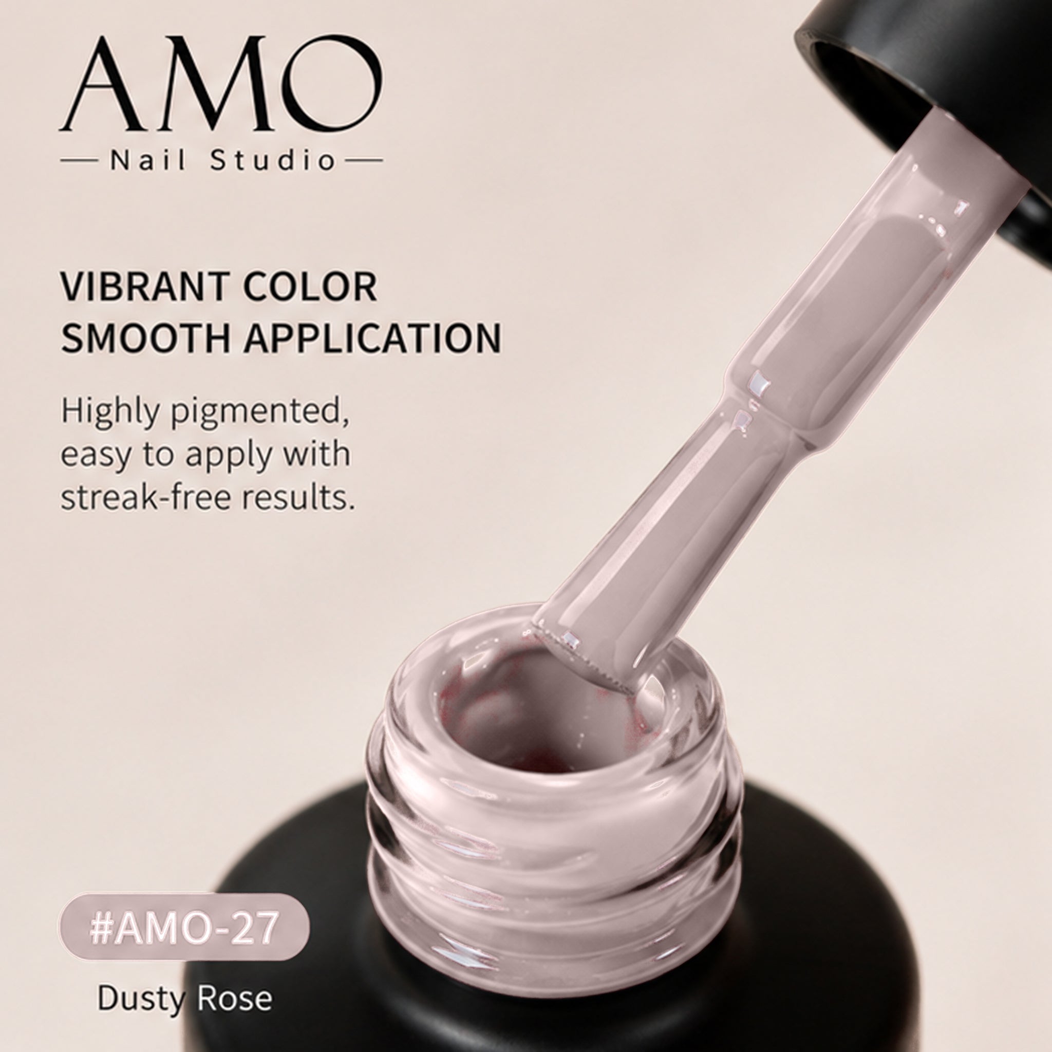 AMO NAIL STUDIO Solid Color Gel Nail Polish