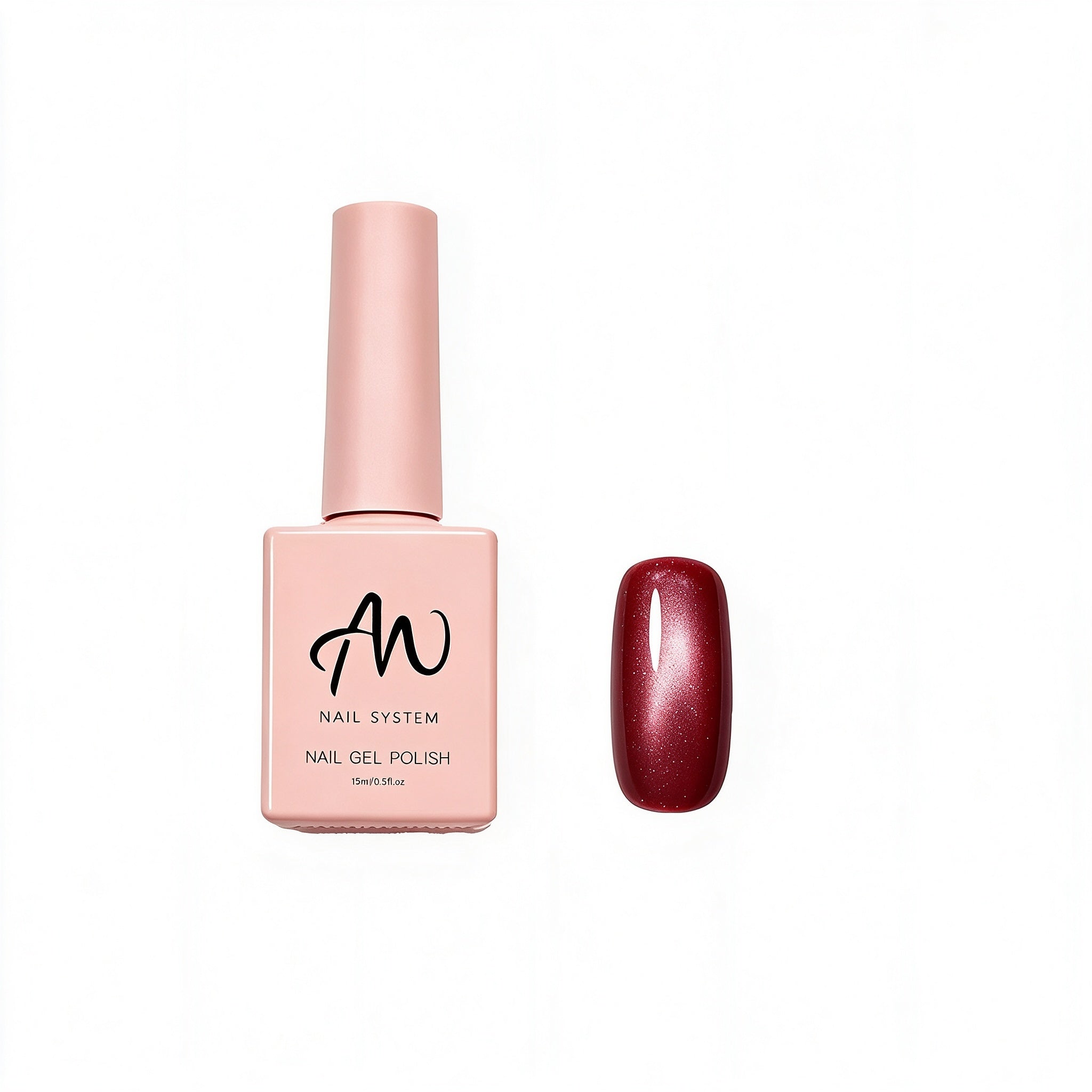 AMO Cat Eye Magnetic UV Gel Polish | BurgundyColor Color Shimmer Glossy Nail Art Gel for Salon & Home Use