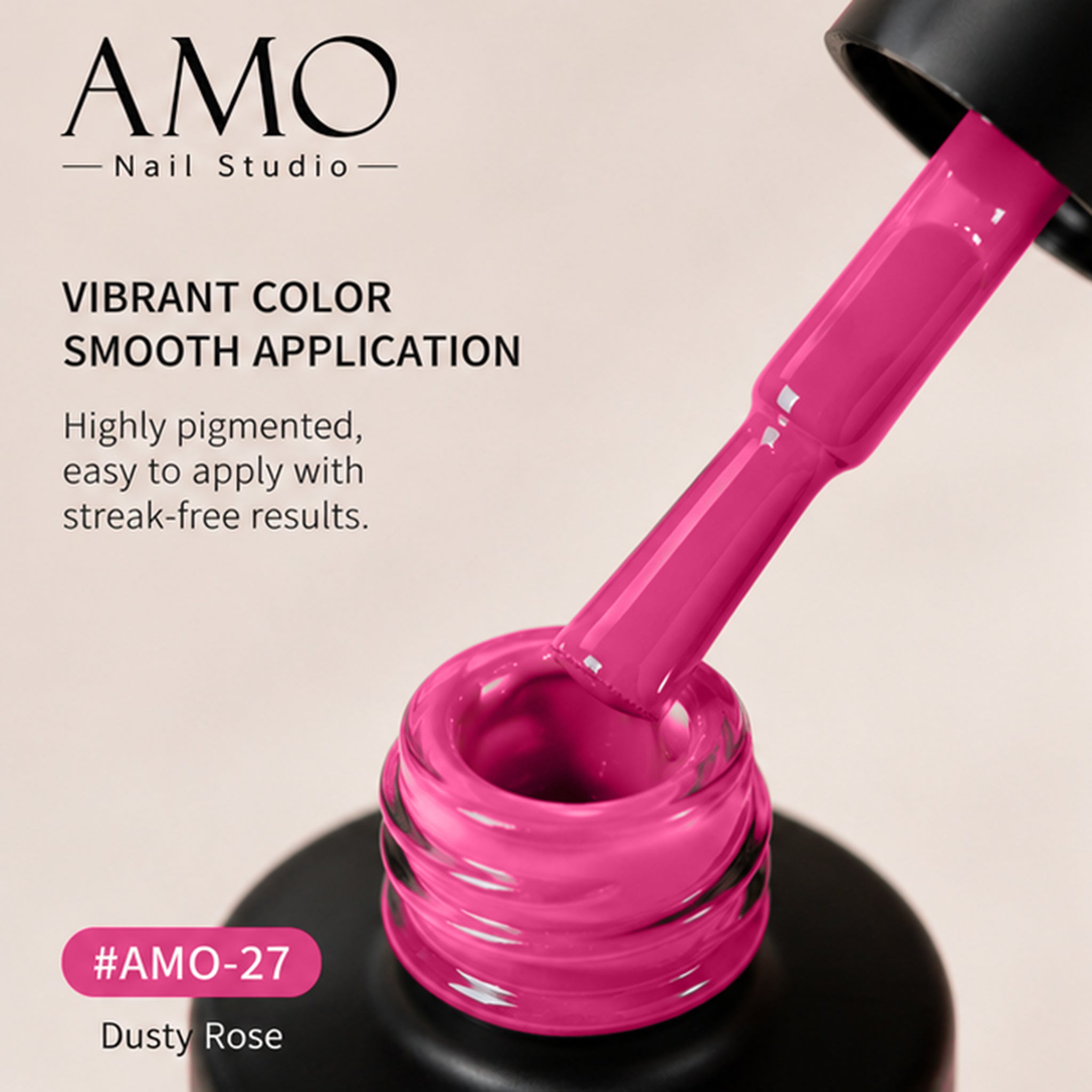 AMO NAIL STUDIO Solid Color Gel Nail Polish