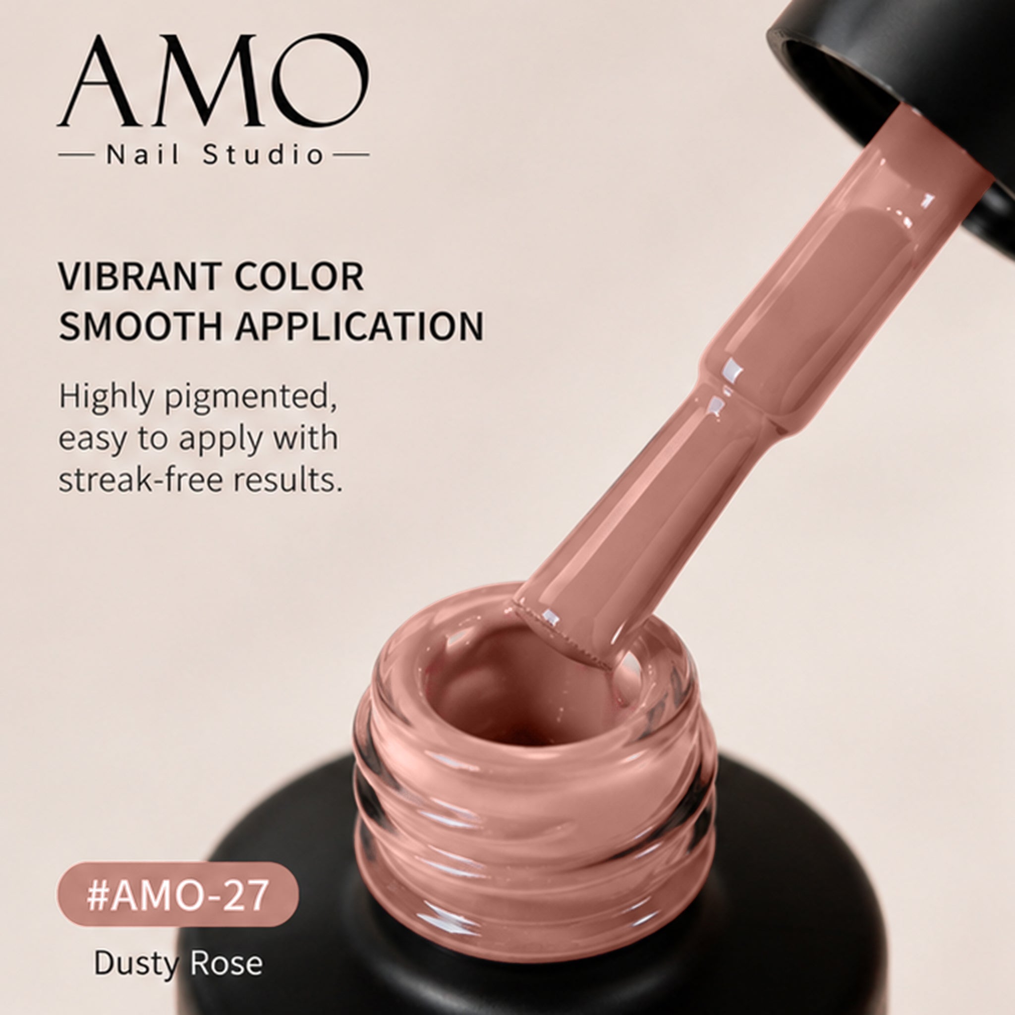 AMO NAIL STUDIO Solid Color Gel Nail Polish