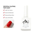 AMO Crystal Plating Top Coat Gel | High Shine Long Lasting No Wipe Gloss Sealer For Professional Nail Salon