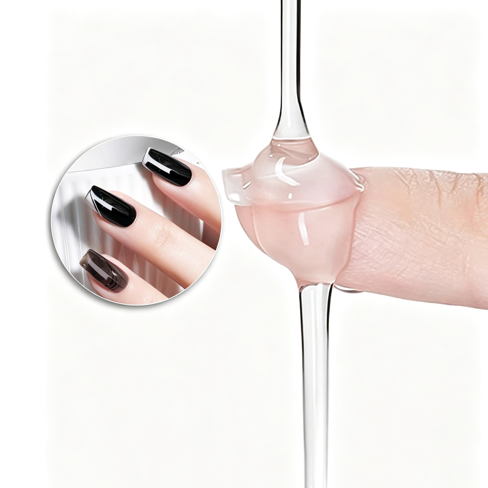 AMO Crystal Plating Top Coat Gel | High Shine Long Lasting No Wipe Gloss Sealer For Professional Nail Salon